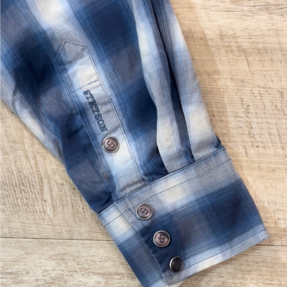 Stetson Men’s Cotton Pearl Snap Western Shirt Size Medium - Picture 9 of 9